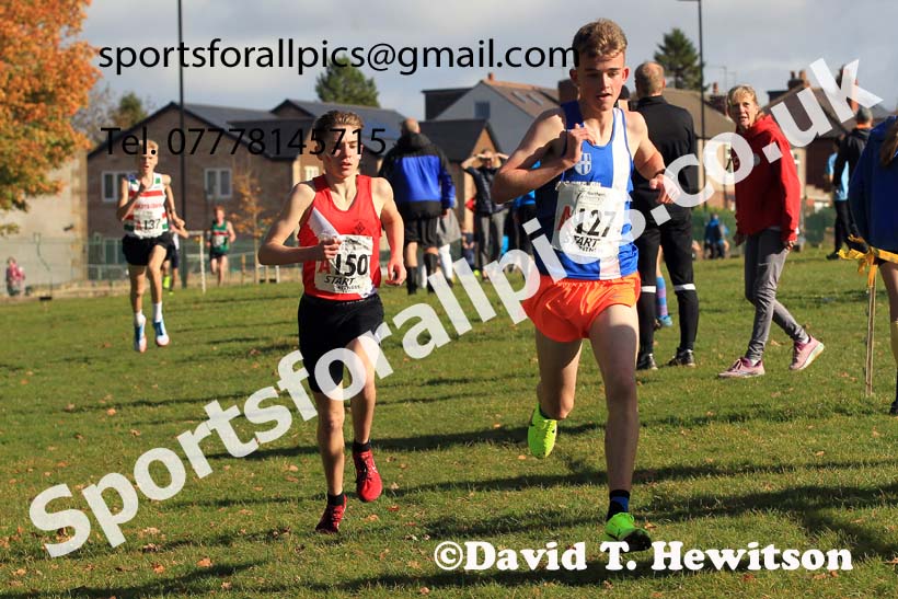 Boys under-15s 2022 Northern Cross Country Relays, Graves Park, Sheffield. Photo: David T. Hewitson/Sports for All Pics